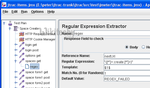  process of regular expression